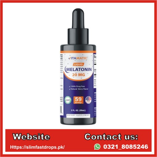 Vitamatic Melatonin 20mg Liquid Drops In Pakistan | Shop Now