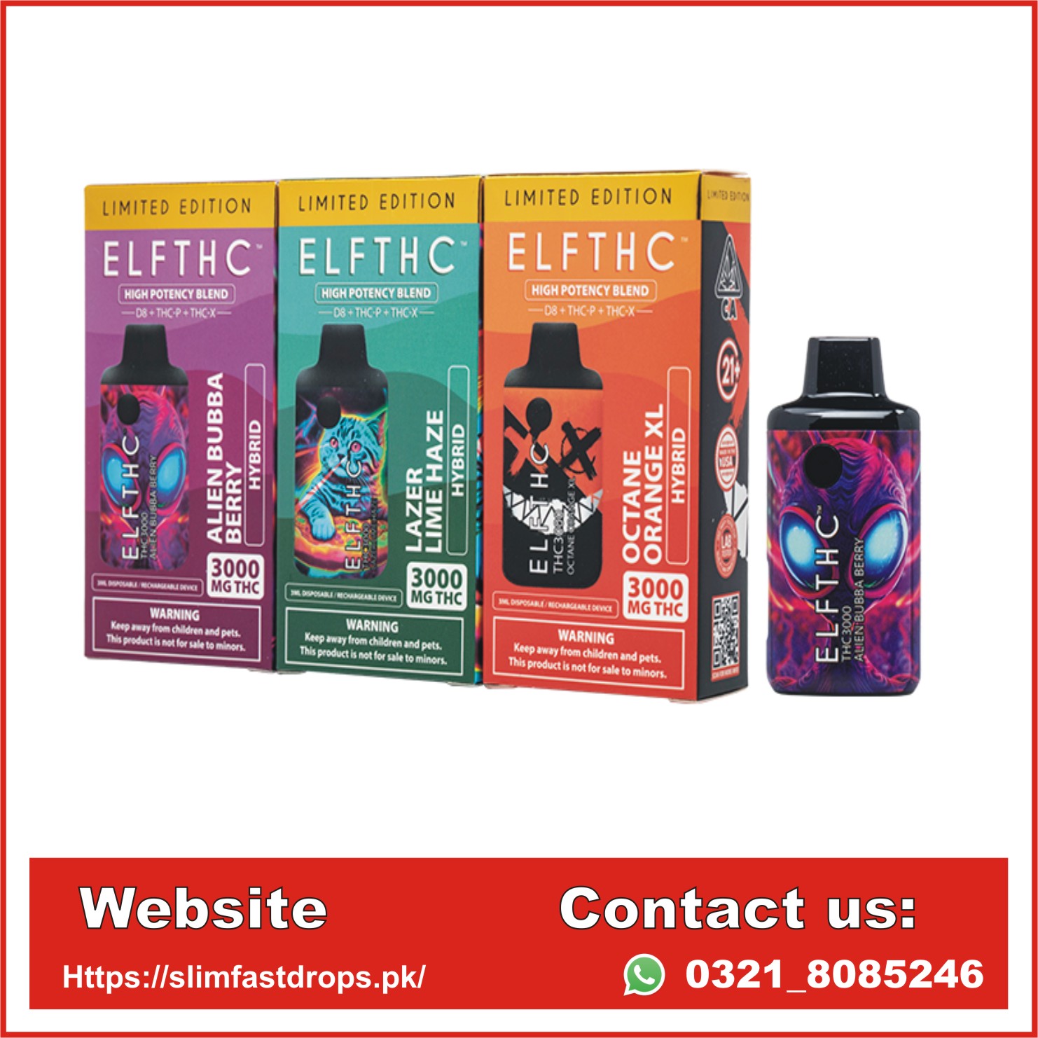 Thc 3000mg hybrid disposable vape price in pakistan