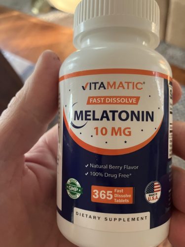 Melatonin 10mg Fast Dissolve Tablets – 365 Tablets for Sleep Support photo review
